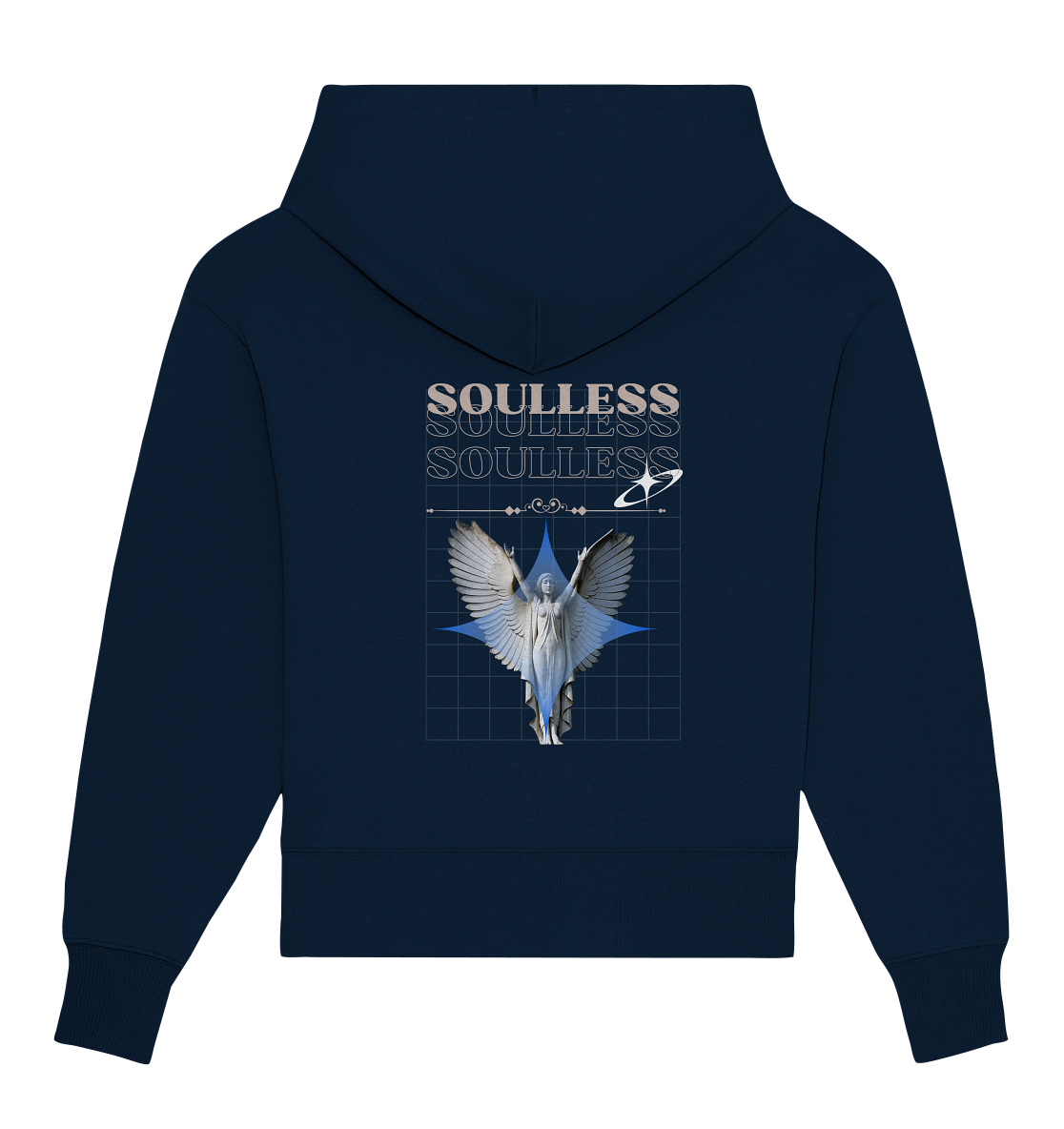 Soulless Black - Organic Oversize Hoodie