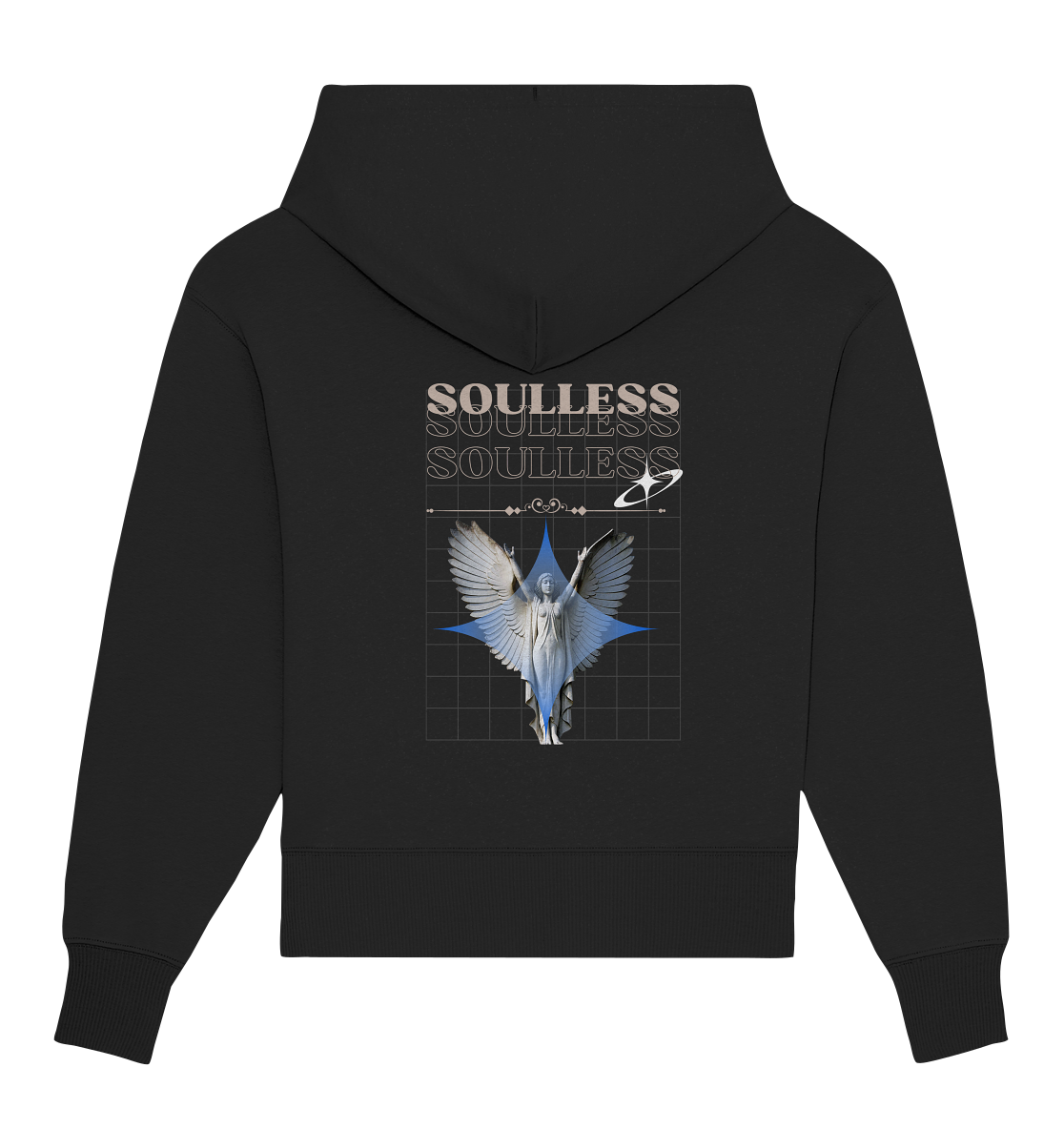 Soulless Black - Organic Oversize Hoodie