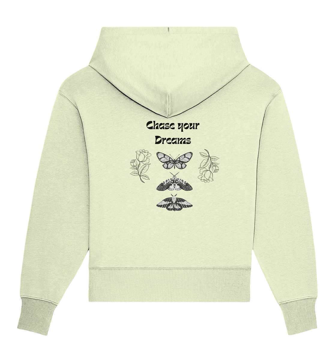 White Roses and Thorns - Organic Oversize Hoodie