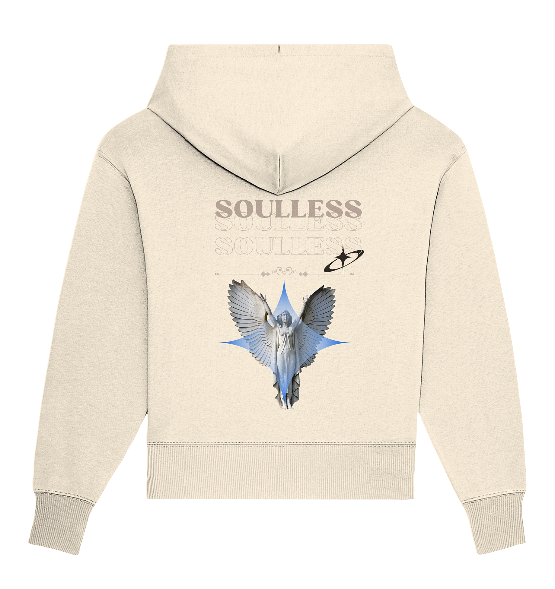 Soulless White - Organic Oversize Hoodie