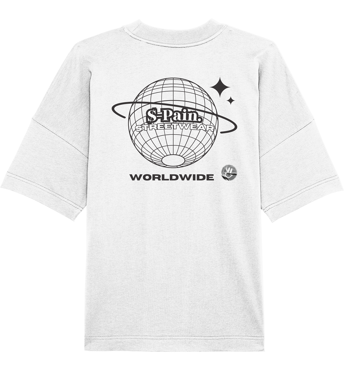 Mr. Worldwide White - Organic Oversize Shirt