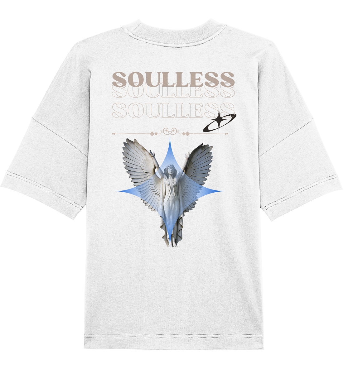 Soulless White - Organic Oversize Shirt