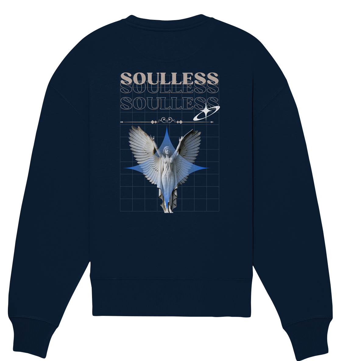 Soulless Black - Organic Oversize Sweatshirt