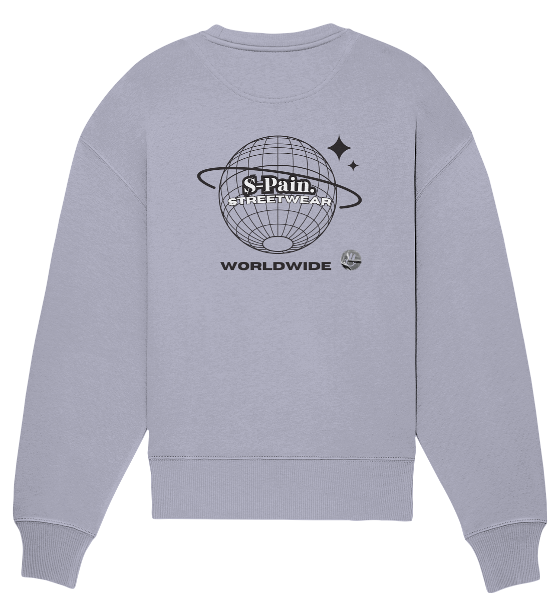 Mr. Worldwide White - Organic Oversize Sweatshirt