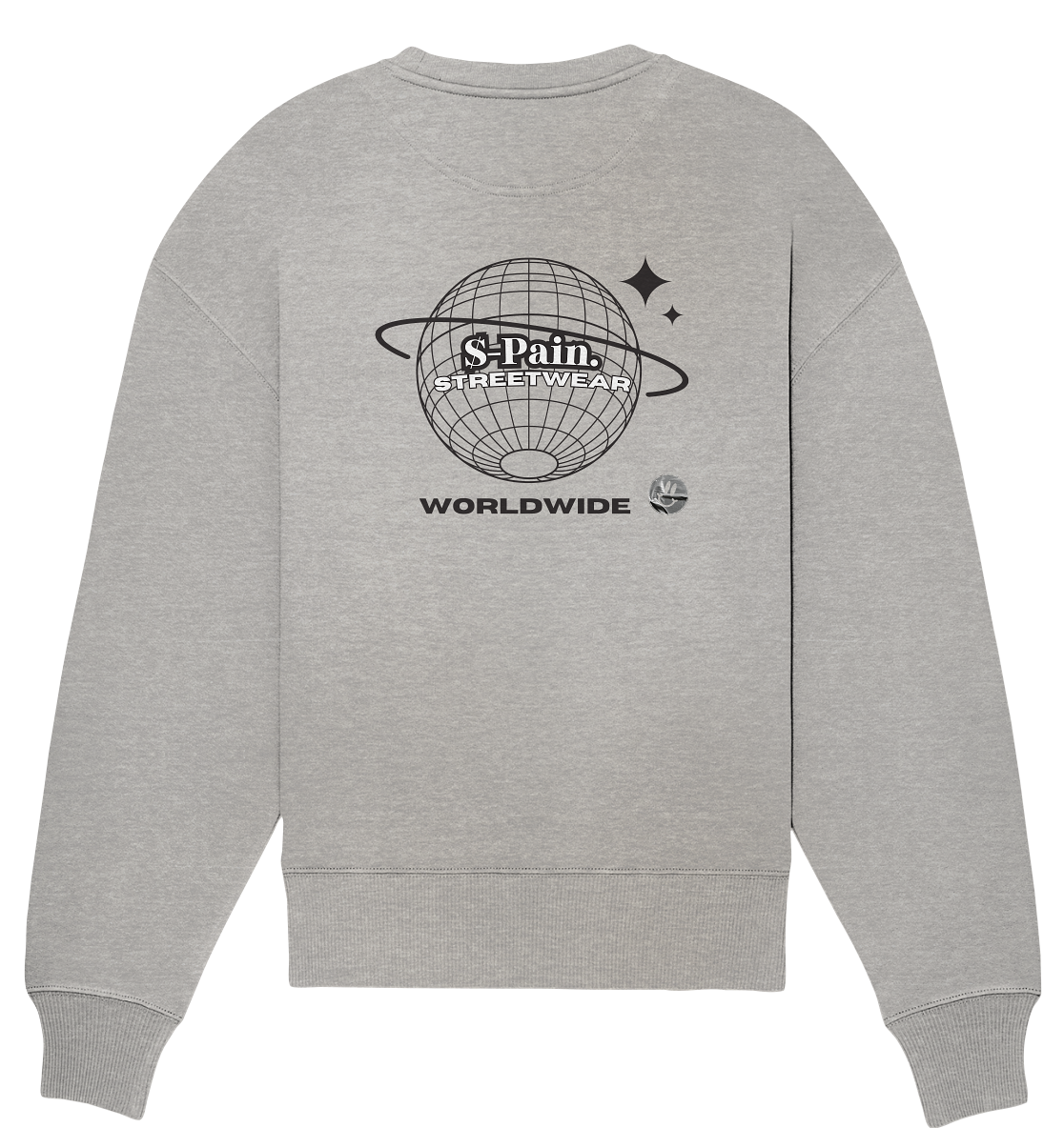 Mr. Worldwide White - Organic Oversize Sweatshirt