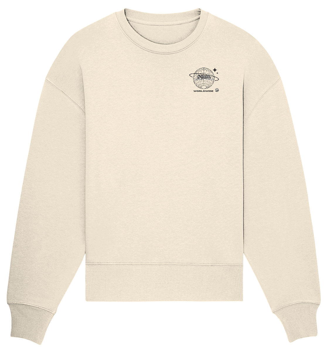 Soulless White - Organic Oversize Sweatshirt